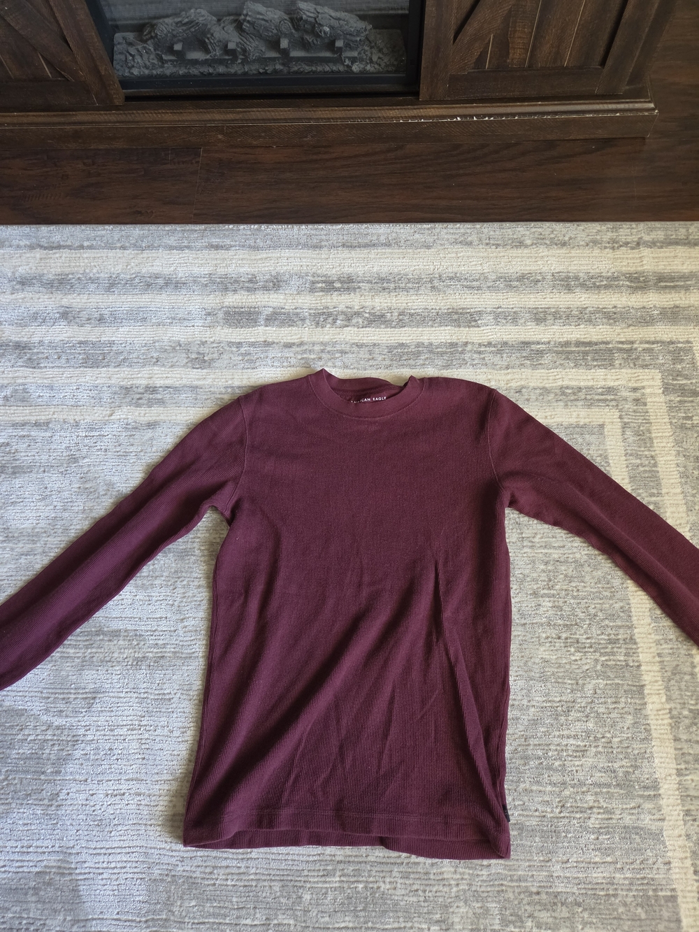 Long Sleeve Thermal Shirt American Eagle Size XS